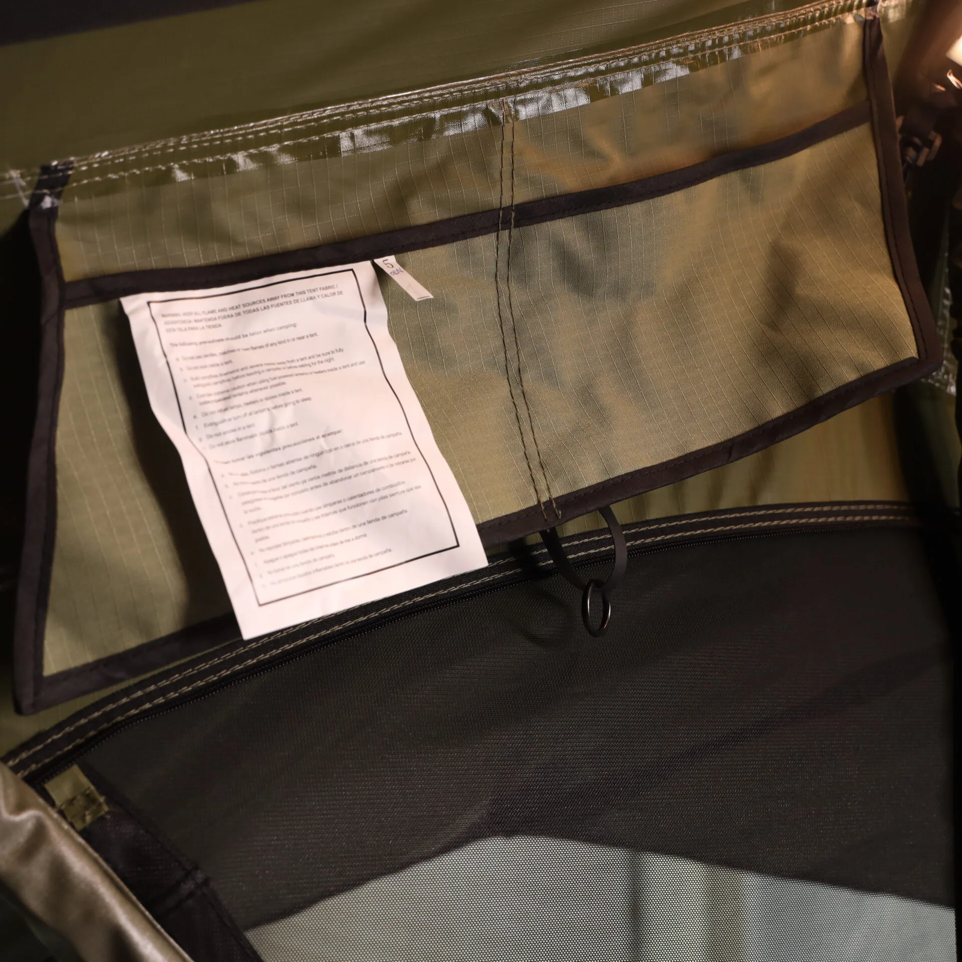 FjällVila UppLöv 140L soft-top roof tent Khaki-Green