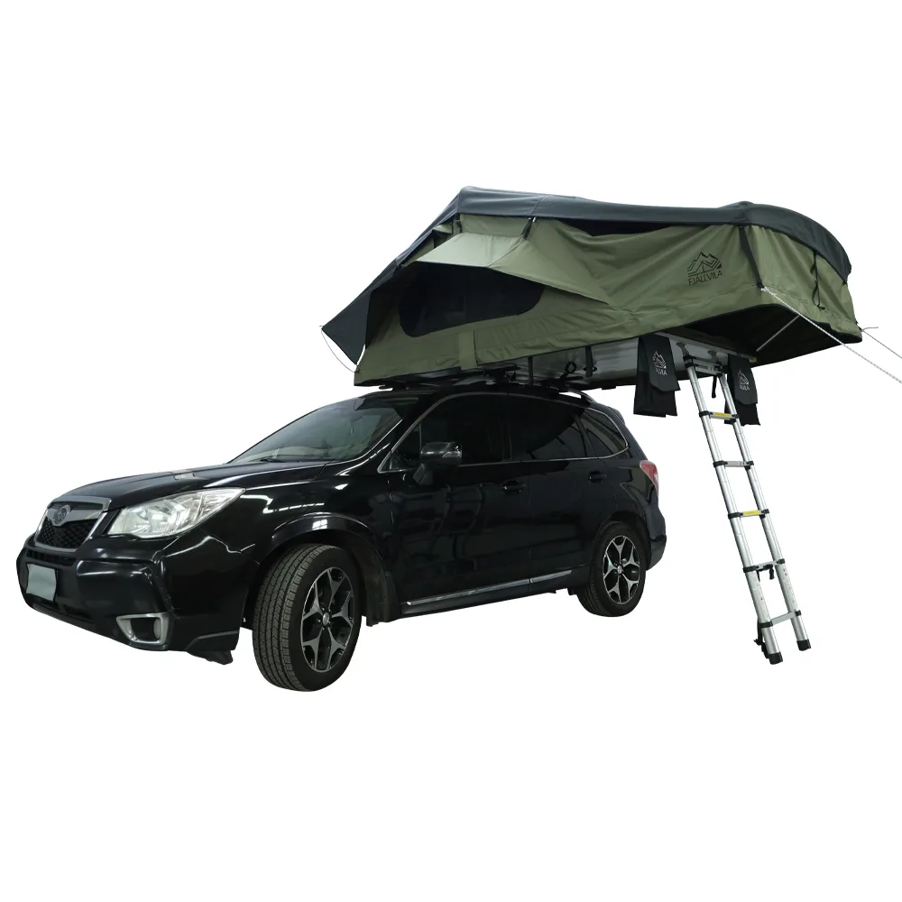 FjällVila UppLöv 140L soft-top roof tent Khaki-Green